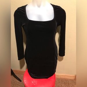 Black Velour Dress Large